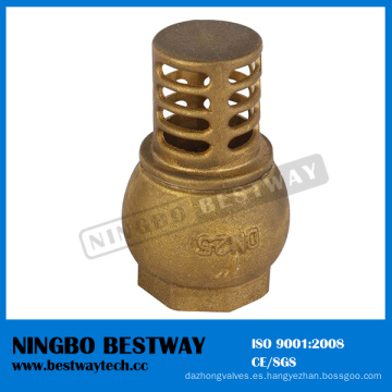 Fábrica directa de la válvula de retención del pie de cobre amarillo de China (BW-C08)
